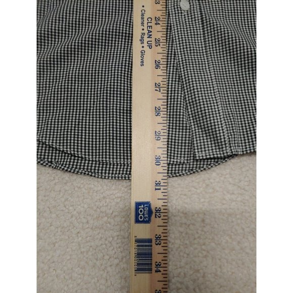 Mili Designs Button up Shirt Womens Medium Halloween Ghost‎ Black white Checked - Picture 7 of 15